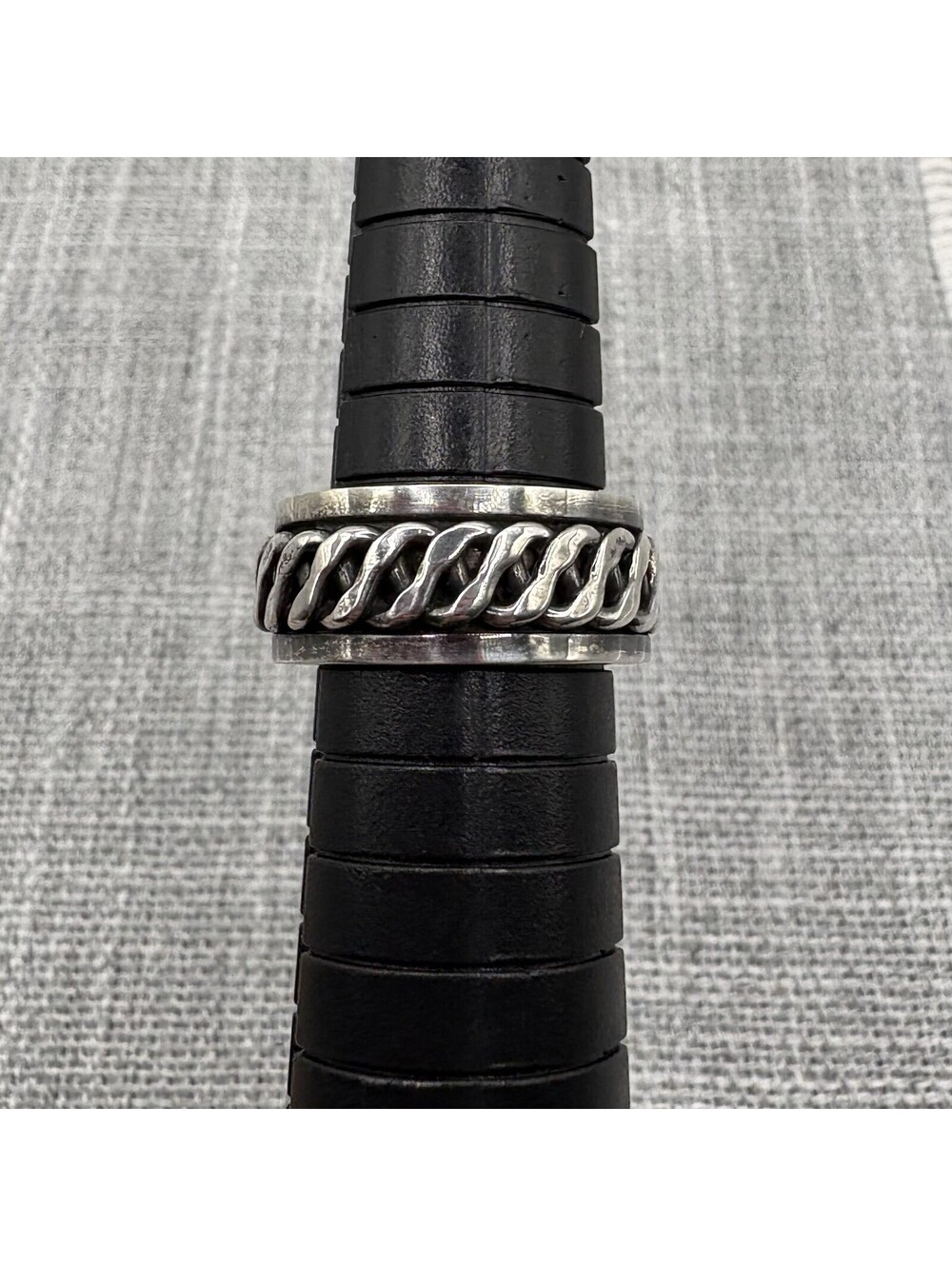 Sterling Silver 925 Spinner Ring Size 6.5 Celtic Knot Fidget Ring